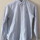 RALPH LAUREN Boys Shirt Oxford Button Down size 12 Blue White Stripe
