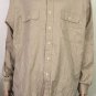Polo Ralph Lauren Whitfield Men's 100% Tan Long Sleeve 2 Pocket Shirt Sz 2XL