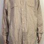 Polo Ralph Lauren Whitfield Men's 100% Tan Long Sleeve 2 Pocket Shirt Sz 2XL