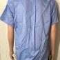 Daniel Cremiuex Signature Mens Casual Button Down Shirt Blue Sz L