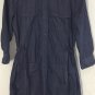 J. Crew Women's Chambray Denim Roll Tab Sleeve Shift Shirt Belt Dress Blue Sz S