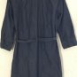 J. Crew Women's Chambray Denim Roll Tab Sleeve Shift Shirt Belt Dress Blue Sz S