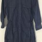 J. Crew Women's Chambray Denim Roll Tab Sleeve Shift Shirt Belt Dress Blue Sz S