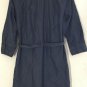 J. Crew Women's Chambray Denim Roll Tab Sleeve Shift Shirt Belt Dress Blue Sz S
