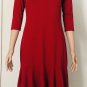 Lauren Ralph Lauren Women Unlined 3/4 Sleeves Sheath Red Dress Sz S