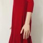 Lauren Ralph Lauren Women Unlined 3/4 Sleeves Sheath Red Dress Sz S