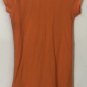 Ralph Lauren Girls Ruffled Big Pony Logo Polo Dress shirt Orange Size M (8-10)