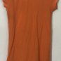 Ralph Lauren Girls Ruffled Big Pony Logo Polo Dress shirt Orange Size M (8-10)