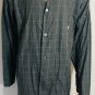 Polo Ralph Lauren Birdseye Cotton Mens plaid Sleepwear Top Pajamas Shirt Sz L
