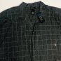 Polo Ralph Lauren Birdseye Cotton Mens plaid Sleepwear Top Pajamas Shirt Sz L