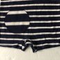 Ralph Lauren Polo Boys Infant Romper Snap Bottom Short Sleeve 18M Blue white