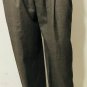 Perry Ellis Portfolio Mens Plaid Multicolor Pleated Cuffed Dress Pants 34x32