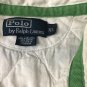 Polo Ralph Lauren Mens XL White Blue Stripe Rugby Short Sleeve Polo Shirt