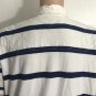 Polo Ralph Lauren Mens XL White Blue Stripe Rugby Short Sleeve Polo Shirt