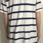 Polo Ralph Lauren Mens XL White Blue Stripe Rugby Short Sleeve Polo Shirt