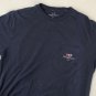 Rare Vineyard Vines T Shirt Large Blue Short Sleeve Pocket Tee Texas Flag Sz M