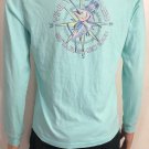 Vineyard Vines Mens Long sleeve Fish Compass Graphic Pocket T-Shirt Blue Sz XS Vineyard Vines Mens Long sleeve Fish Compass Graphic Pocket T-Shirt Blue Sz XS