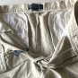 Polo Ralph Lauren Men's Classic Chino Pleated Tyler Shorts Beige Sz 36