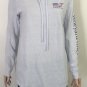 Vineyard Vines Women's Long-Sleeve Flag Whale Slub pullover Hoodie Light Blue S