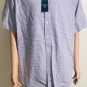 Cremieux 38  Men's Button Down Short Sleeve Checks Oxford Classic Shirt Sz XL