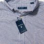 Cremieux 38  Men's Button Down Short Sleeve Checks Oxford Classic Shirt Sz XL