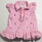 Polo Ralph Lauren Baby Girl Pink Ruffled Dress Size 3M