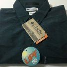 Columbia Sportswear Omni-Shade UPF 50 Button Down L/S Blue Dress Shirt NWT