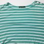 Lauren Ralph Lauren Womens 3/4 Sleeves Green Striped Scoop Neck Top Size XL