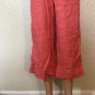 Tommy Hilfiger Womens Cropped Pants Linen Size 2 Dec Southern Peach