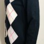 Apt 9. Womens 100% Cashmere Cardigan Argyle Sweater Size M