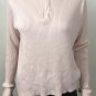 Ralph Lauren Polo Jeans Co. Womens 1/4 Zip Ribbed Flag Logo Sweater Pink Sz XL