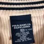 Ralph Lauren Polo Jeans Co. Womens 1/4 Zip Ribbed Flag Logo Sweater Pink Sz XL