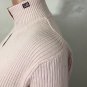 Ralph Lauren Polo Jeans Co. Womens 1/4 Zip Ribbed Flag Logo Sweater Pink Sz XL