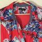 Ellen Tracy Women's Surplice Floral Print Cotton Multicolor Sundress Sz 10