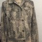 Ralph Lauren Lauren jeans co Womenâs Snake Jean Jacket Brown Sz Small
