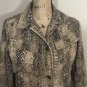 Ralph Lauren Lauren jeans co Womenâs Snake Jean Jacket Brown Sz Small
