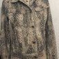 Ralph Lauren Lauren jeans co Womenâs Snake Jean Jacket Brown Sz Small