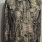 Ralph Lauren Lauren jeans co Womenâs Snake Jean Jacket Brown Sz Small