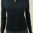 LAUREN Ralph Lauren Black Sweater, Women's Medium, 1/4 Zip Pullover Style