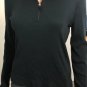 LAUREN Ralph Lauren Black Sweater, Women's Medium, 1/4 Zip Pullover Style