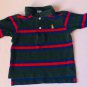 Polo Ralph Lauren Boys Multicolor Polo Shirt Toddler Top size 9M Long Sleeve