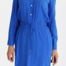Lauren Ralph Lauren Women’s Drawstring Blue Shirt Dress Sz 10P Lauren Ralph Lauren Women’s Drawstring Blue Shirt Dress Sz 10P
