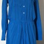 Lauren Ralph Lauren Womenâs Drawstring Blue Shirt Dress Sz 10P