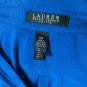 Lauren Ralph Lauren Womenâs Drawstring Blue Shirt Dress Sz 10P
