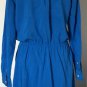 Lauren Ralph Lauren Womenâs Drawstring Blue Shirt Dress Sz 10P
