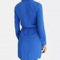 Lauren Ralph Lauren Womenâs Drawstring Blue Shirt Dress Sz 10P