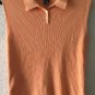 Lauren Ralph Lauren Womens Sleeveless Vest Ribbed Knit Melon Orange Sweater Sz L