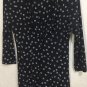 Lauren Ralph Lauren Women's 3/4 Sleeves Ruched V- Neck Pull-On Dress Black Sz 10