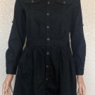 Ralph Lauren Girls Shirt Dress Cotton Black size 14 Button down