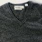 Calvin Klein Womens 100% Merino Wool V-neck Gray Sweater M